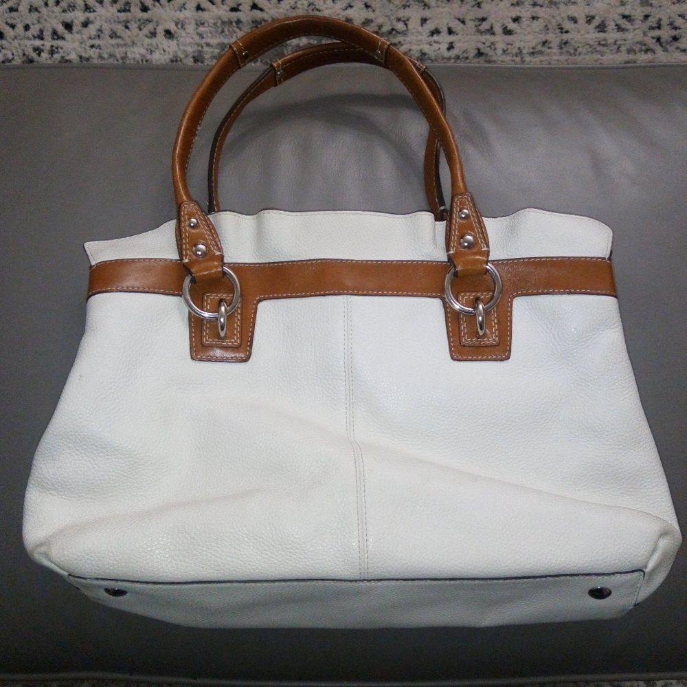 Coach Penelope Leather Top Handle Satchel Shoulder Bag w Ruffle Trim F14682 - Picture 12 of 14
